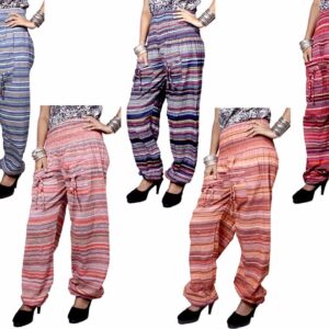25Pcs Cotton Alibaba Harem Trousers Boho Hippie Gypsy Pants for Ladies Wholesale Lot