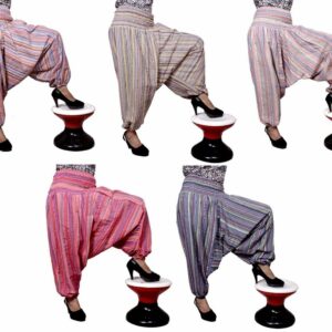Cotton Seer Sucker Alibaba Harem Trousers Boho Hippie Gypsy Pants for Ladies Wholesale Lot