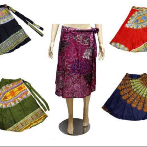 Beautiful Casual Cotton Boho Hippie Gypsy Women's Short Wrap Around Skirt wholesale Lot