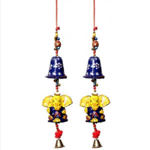 A Set of 2 Indian Traditional Home Decorative Ganesha Beads String Wall Door Hanging