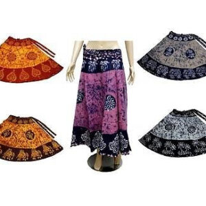 Beautiful Cotton Batik Printed Hippie Boho Women's Long Skirts Wholesale Lot