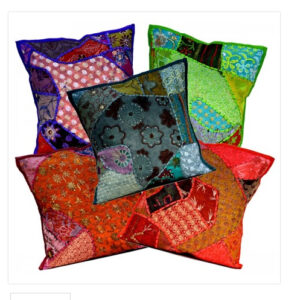 Multi Applique Embroidery Vintage Patchwork India Toss Throw Pillow Cushion Covers Wholesale Lot