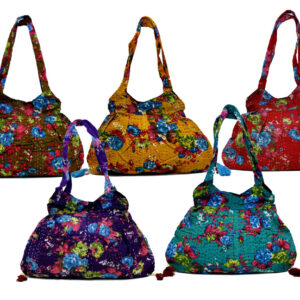 Cotton Canvas Ethnic Kantha Stitch Tote Hippie Shoulder Bag Wholesale Lot