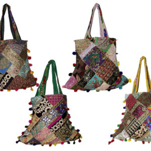 Cotton Ethnic Embroidered Patchwork Rajasthani Style Purse Wholesale Lot Bags