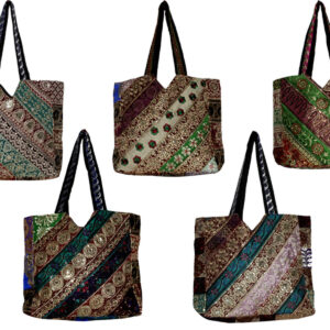 Cotton Ethnic Sequin Embroidered Work Rajasthani Style Wholesale Lot Bags
