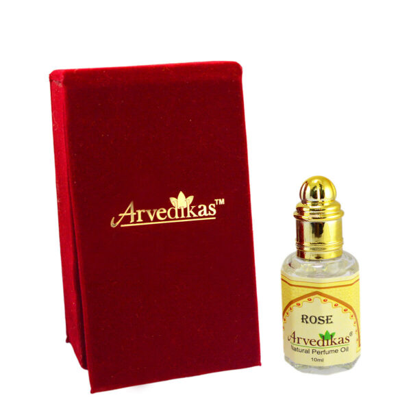 Arvedikas Natural Perfume Oil Rose 100% In Roller Bottle, Made In India-10ML