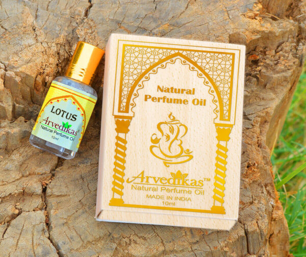 Chakra Lotus Fragrance Natural Body Perfume Oil Skin Friendly for Women 10ML