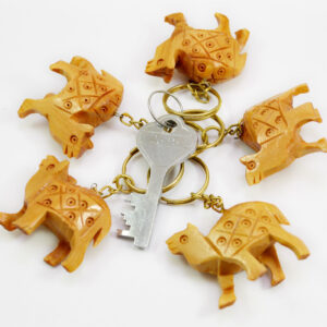 Hand Carved Wooden Camel Key Ring,keychain ,wood Key Holder Keychain