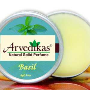 Arvedikas Natural Bees Wax Basil Fragrance Solid Perfume Body Musk
