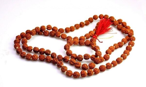 8mm Rudraksha Hinduism Jap Mala Rosary Prayer 108 Beads Necklace