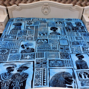 Blue Color Wall Decor Tapestry Print Art Cotton Bed Sheet & Bedspreads